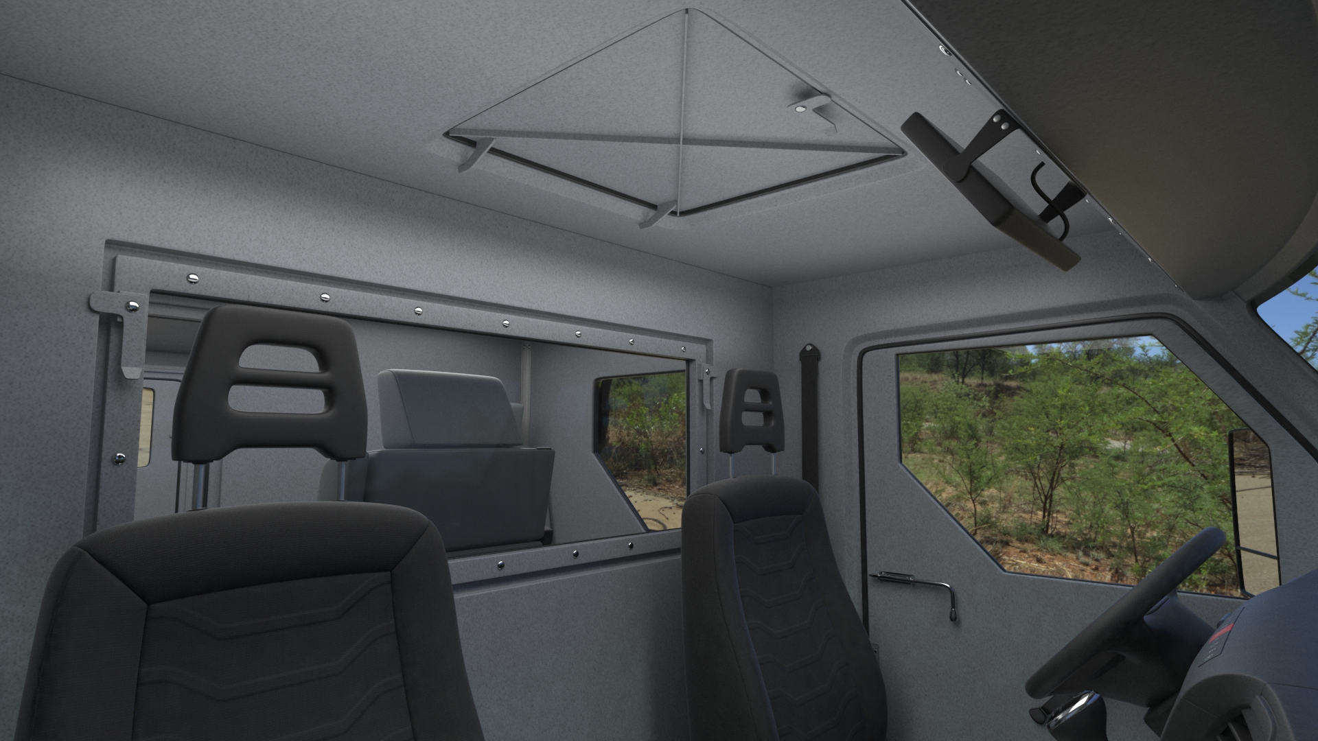 3D Armored Cash Transport Car