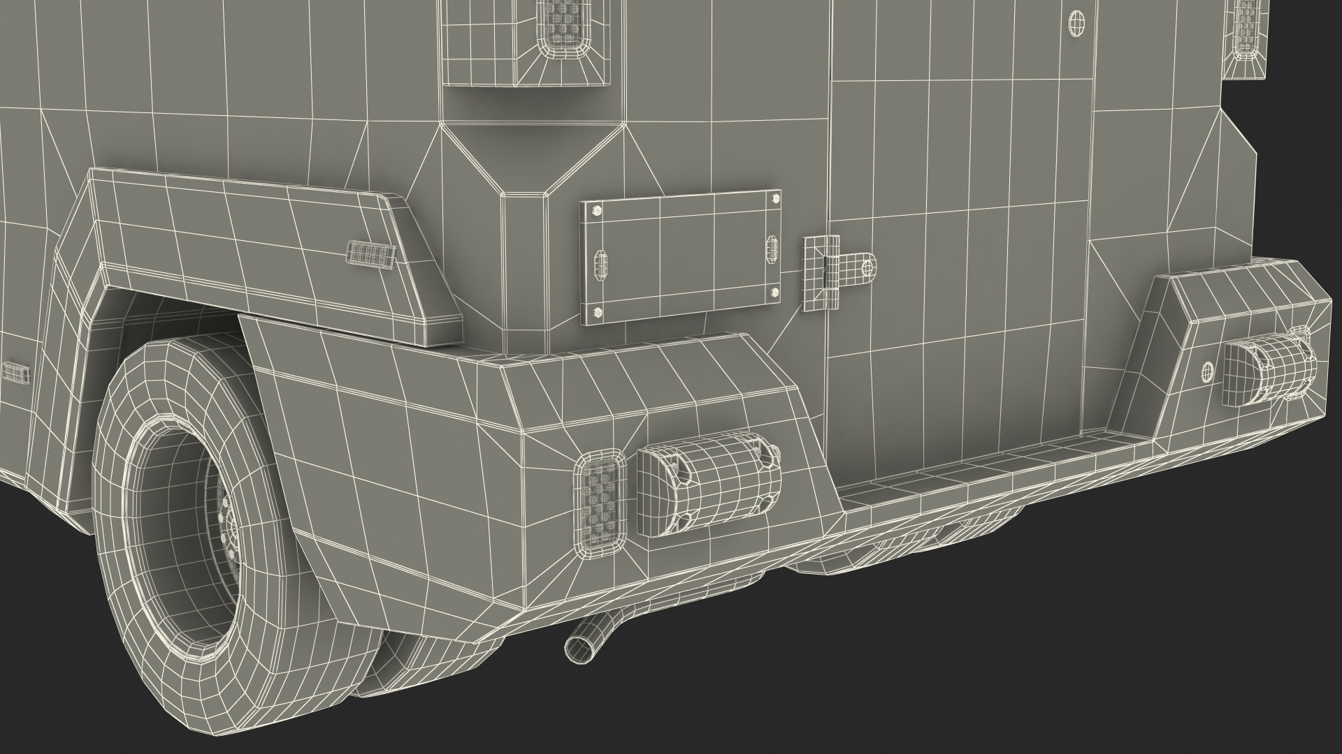 3D Armored Cash Transport Car