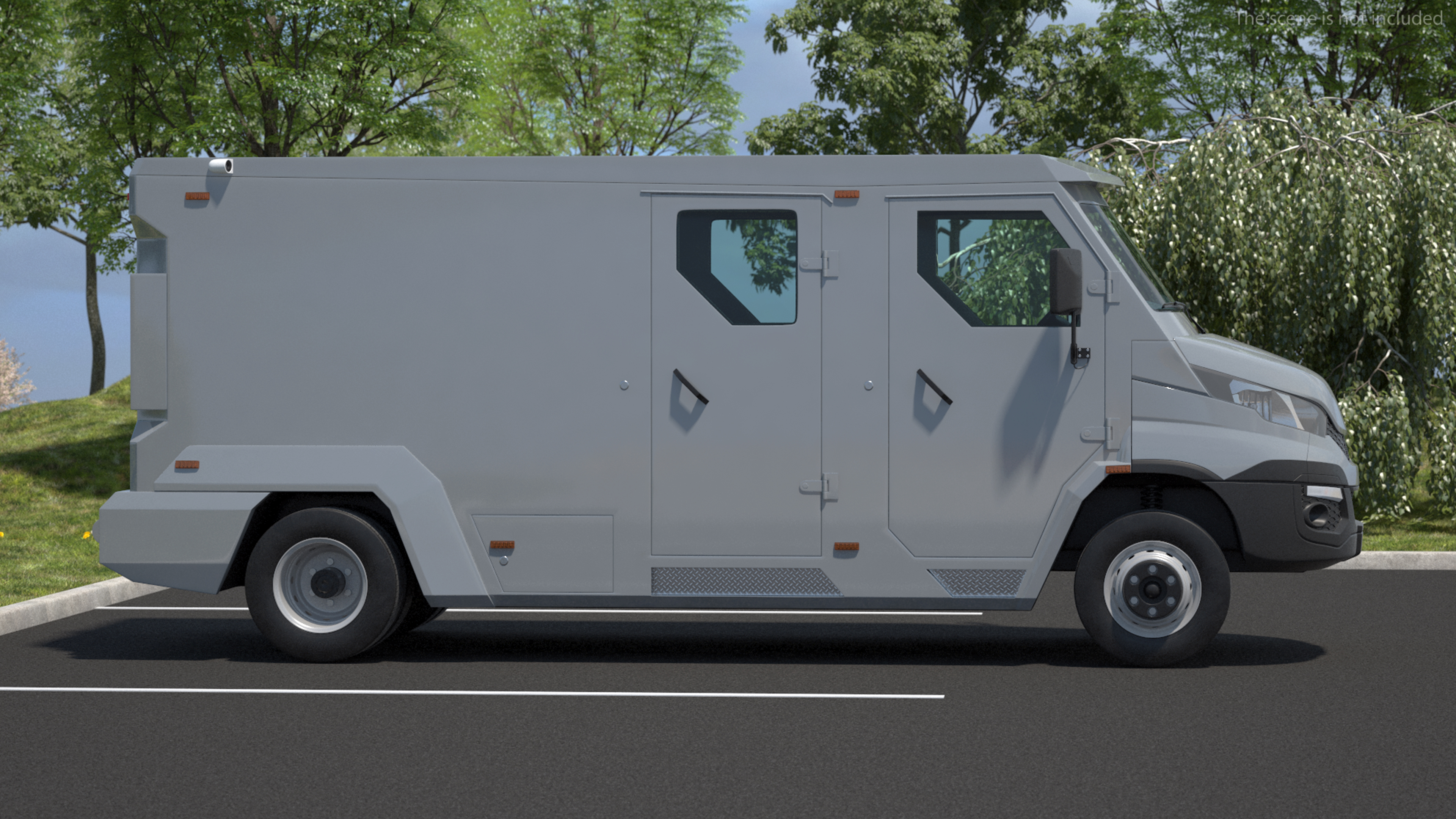 3D Armored Cash Transport Car