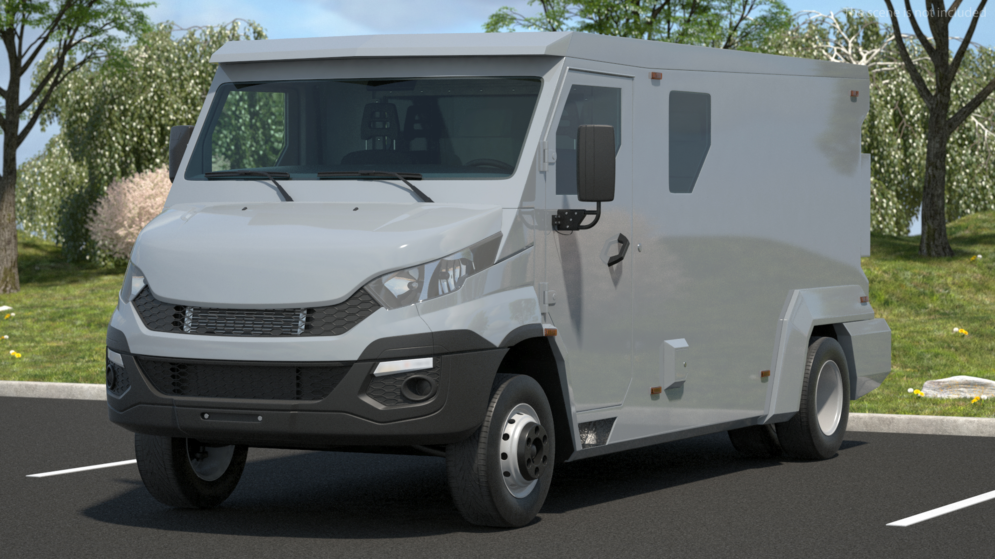 3D Armored Cash Transport Car