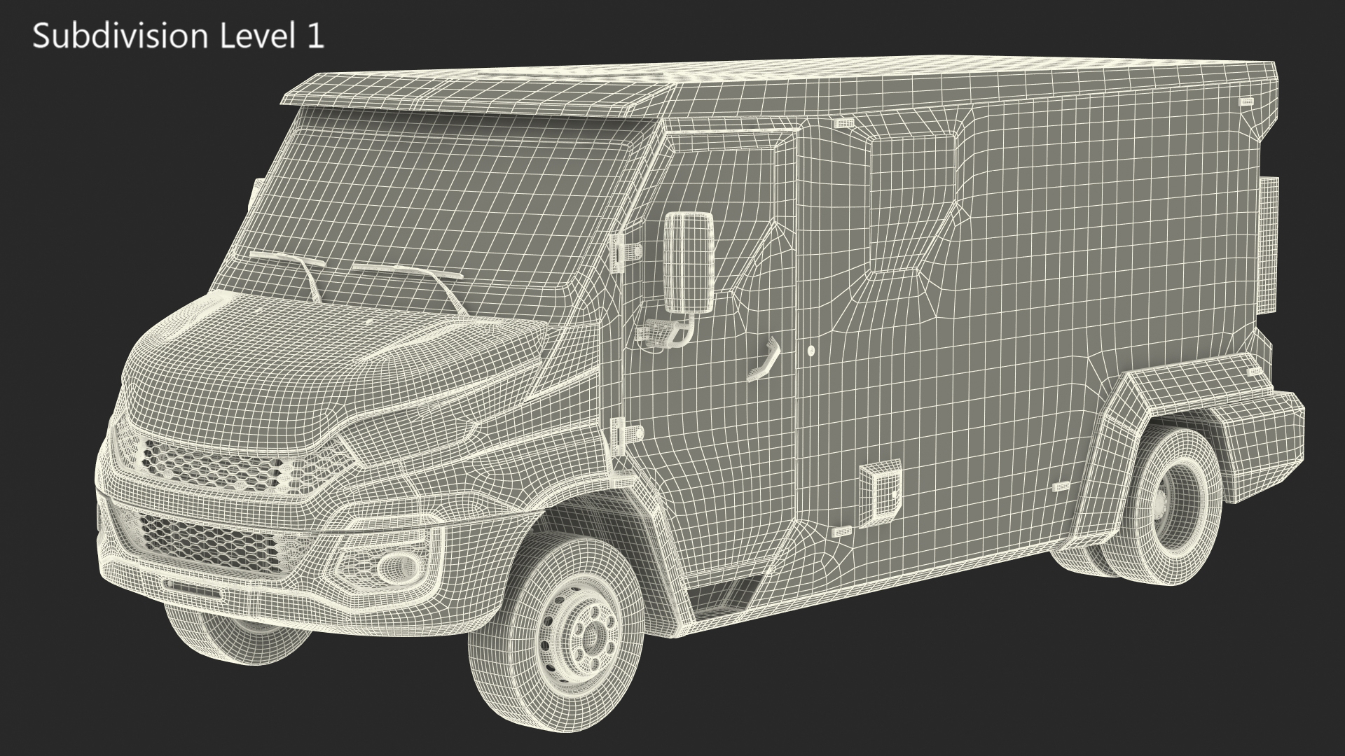 3D Armored Cash Transport Car
