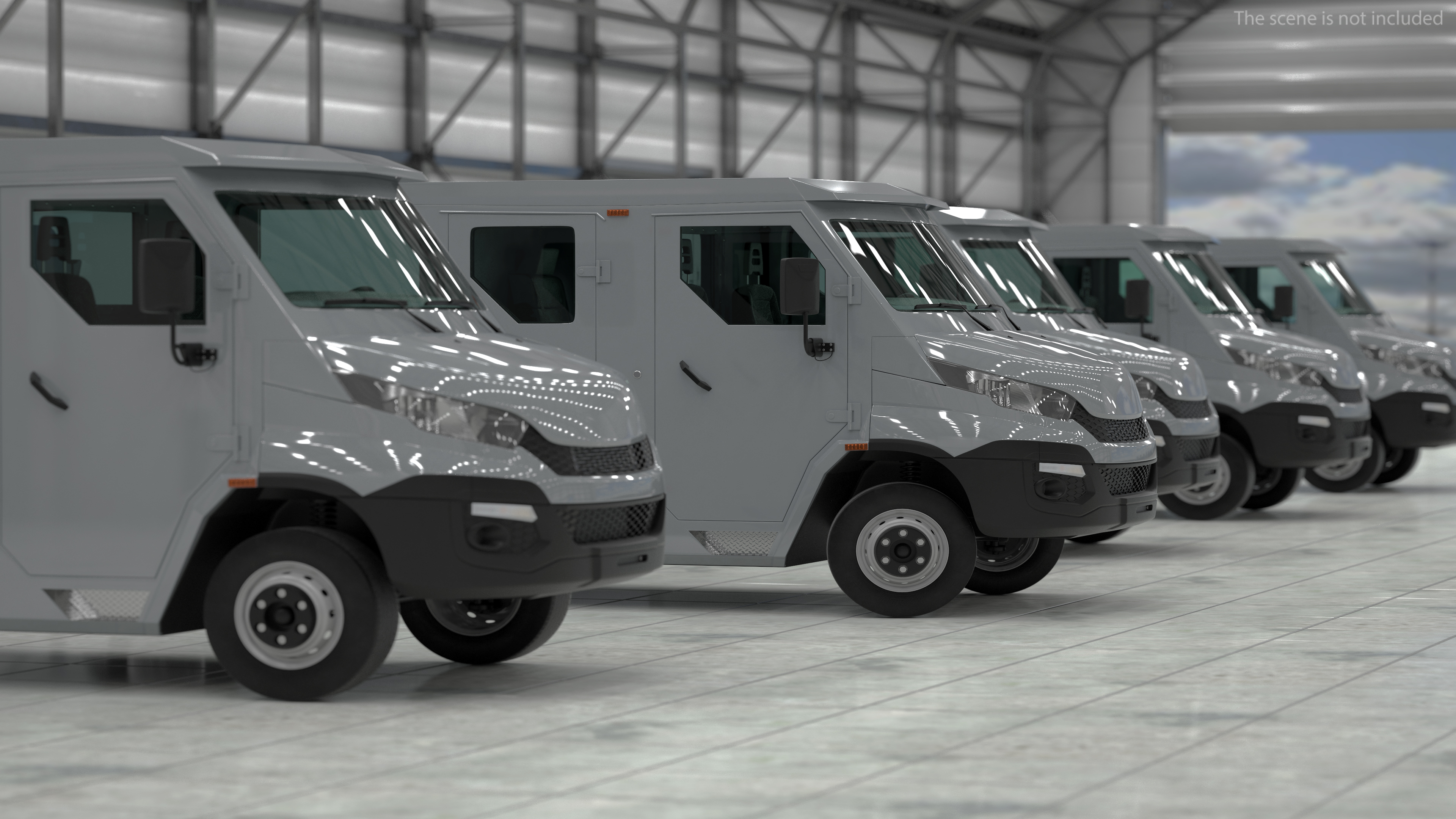 3D Armored Cash Transport Car