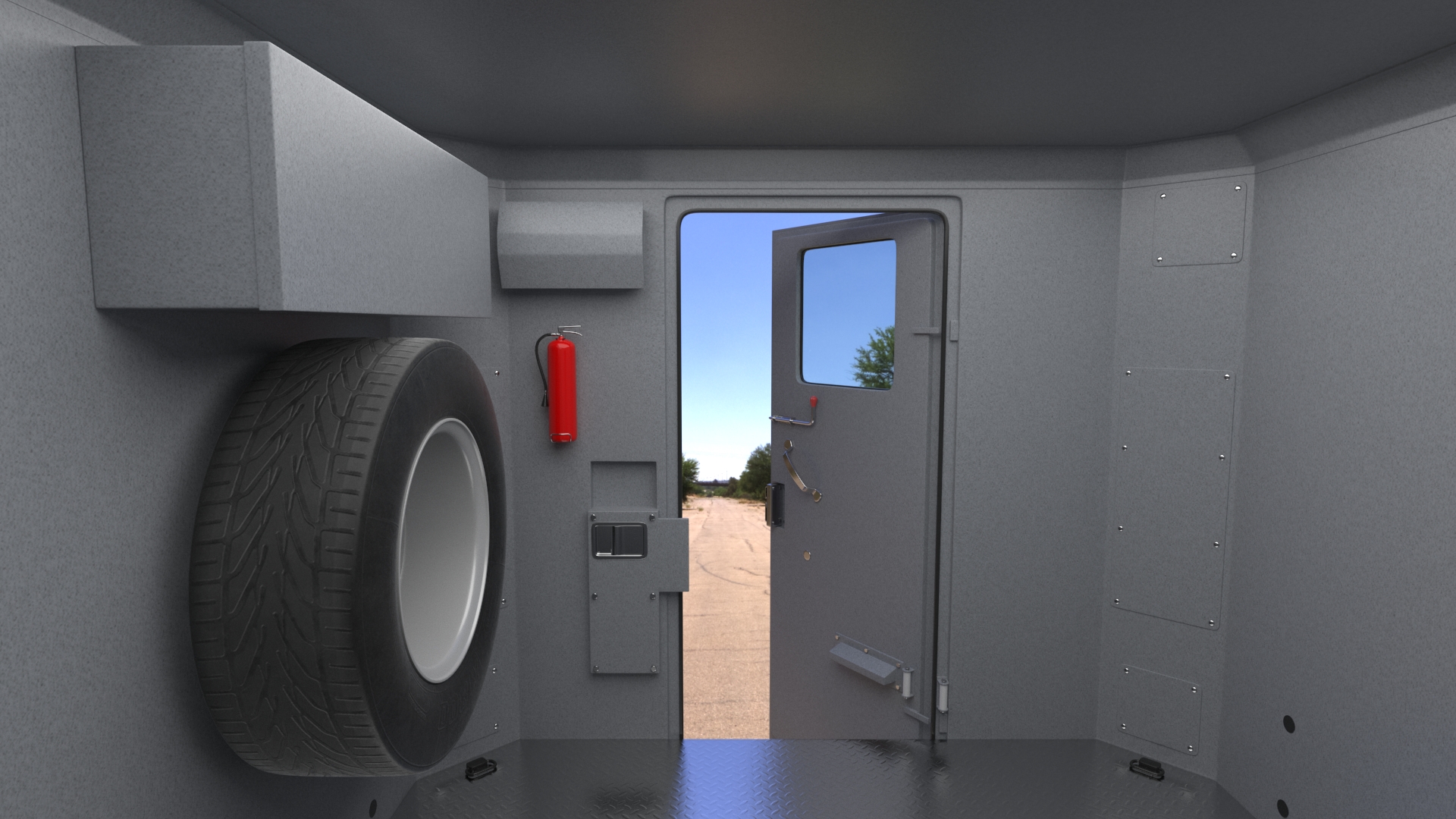 3D Armored Cash Transport Car