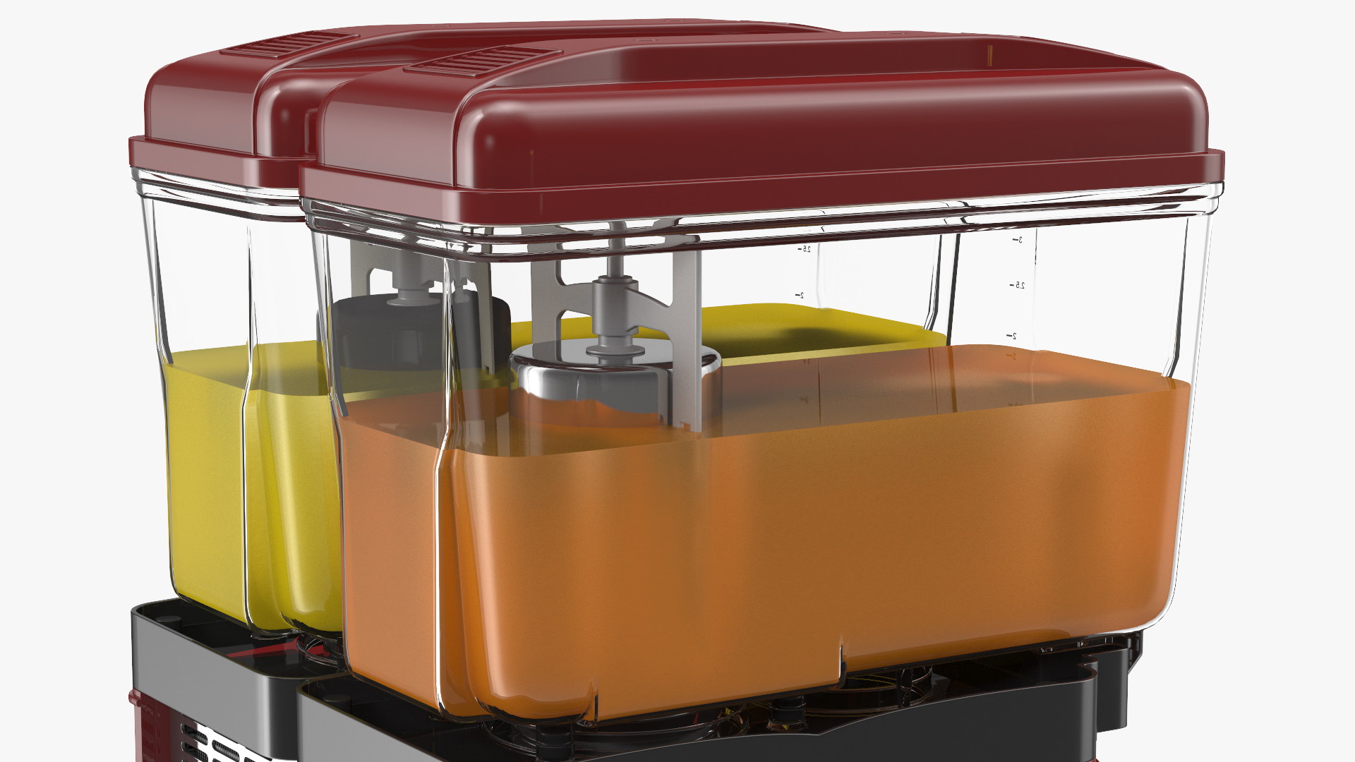 3D model Dispenser Machine Cold Juice 2 Bowl