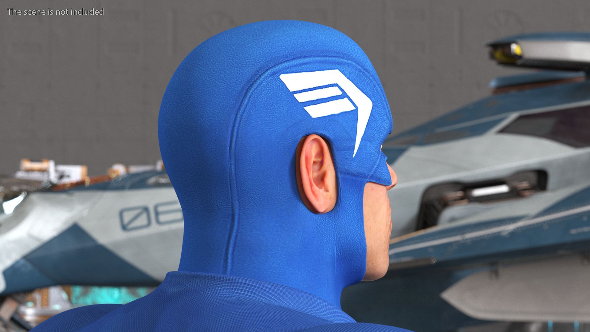 3D model Cartoon Captain America Character T-pose