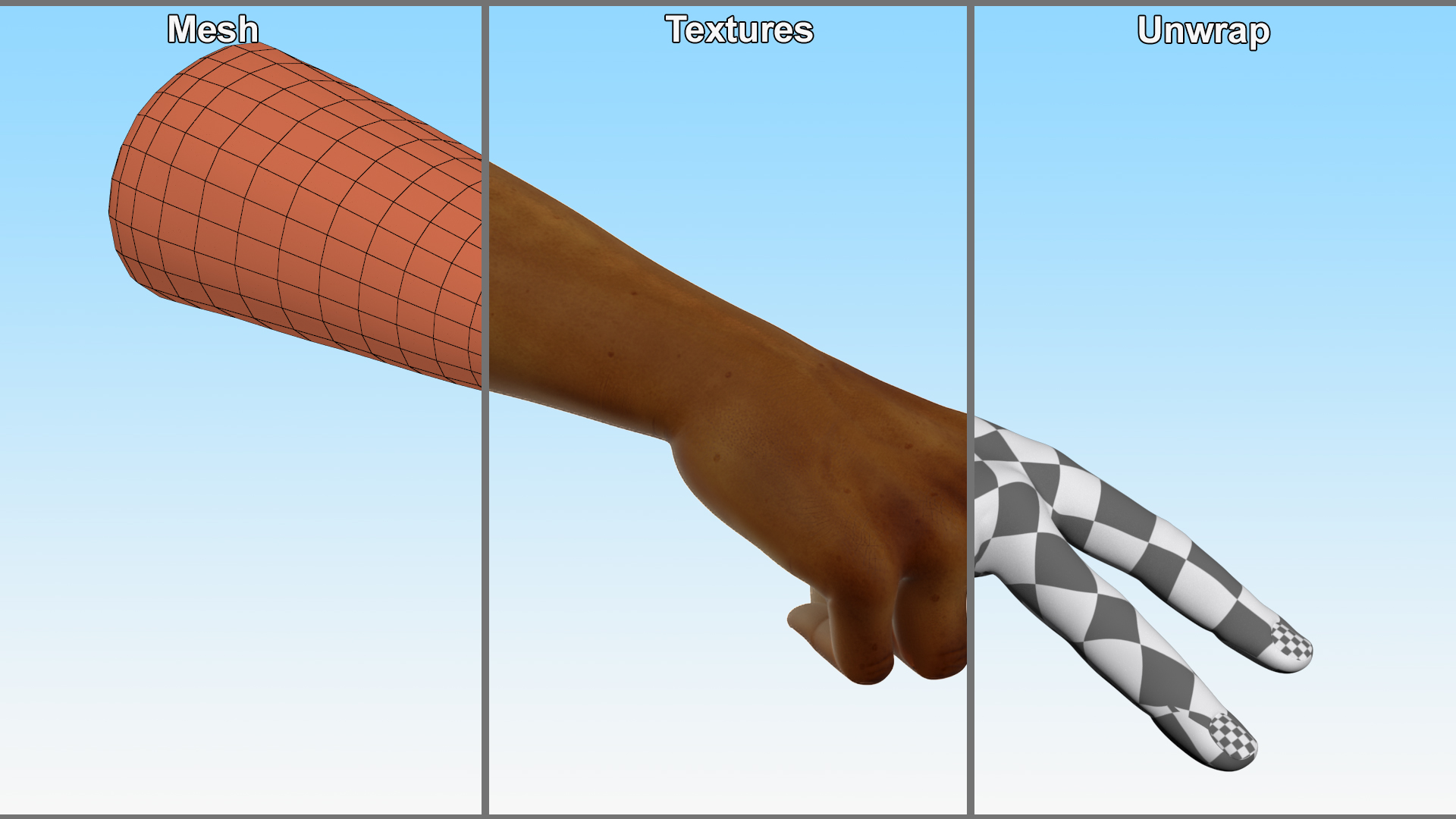 3D Afro American Male Victory Sign Pose