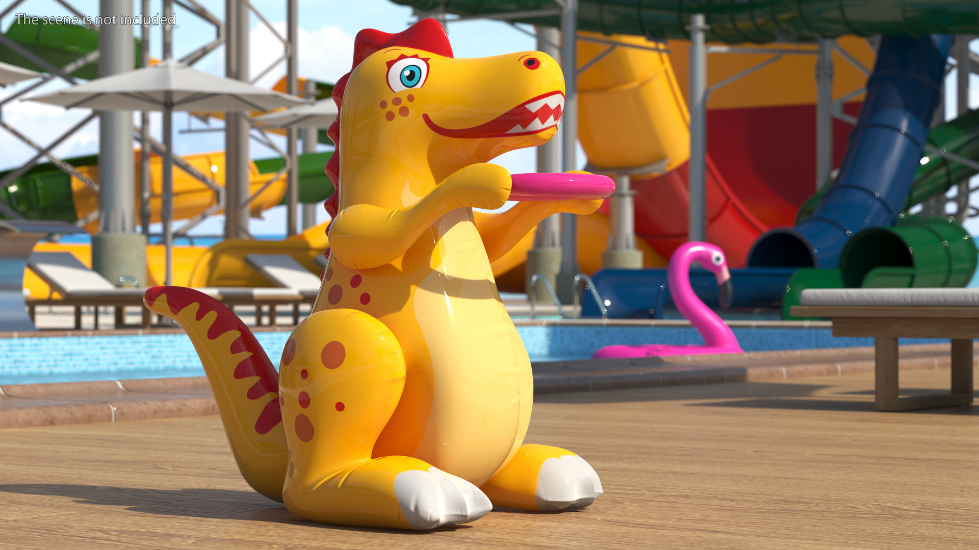 3D Dinosaur Inflatable Toy model