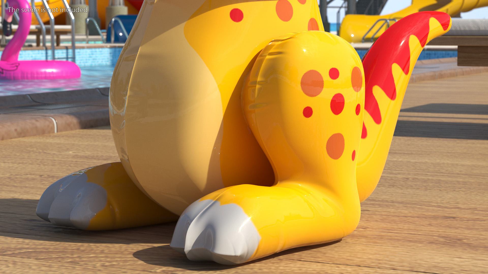 3D Dinosaur Inflatable Toy model