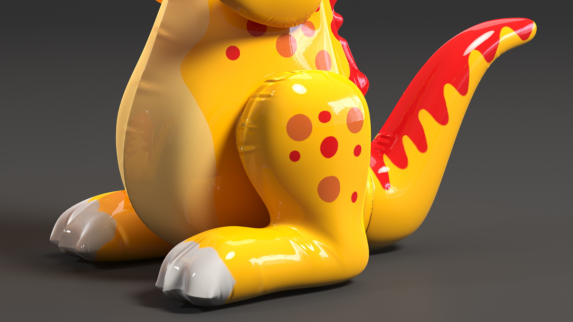 3D Dinosaur Inflatable Toy model