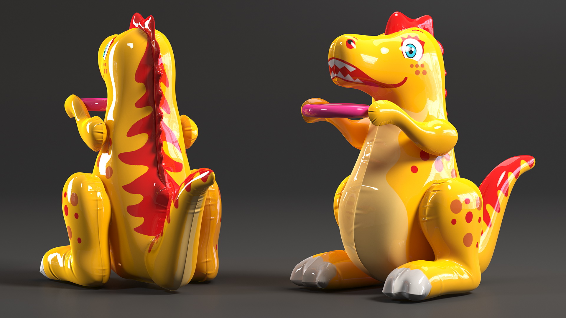 3D Dinosaur Inflatable Toy model