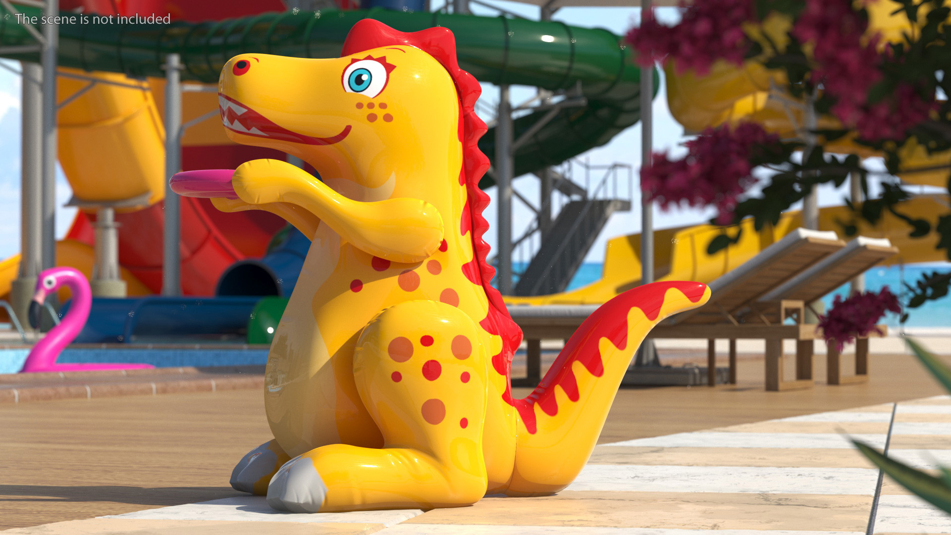3D Dinosaur Inflatable Toy model
