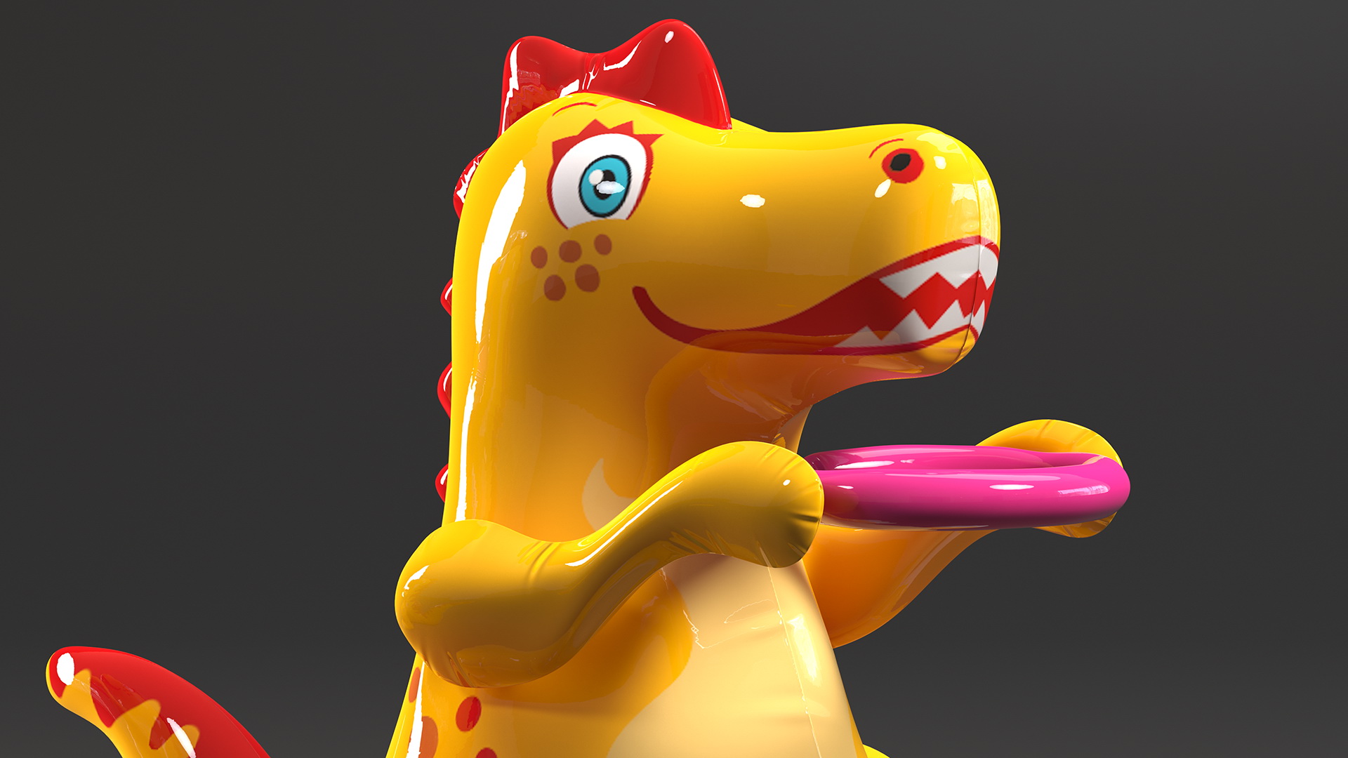 3D Dinosaur Inflatable Toy model