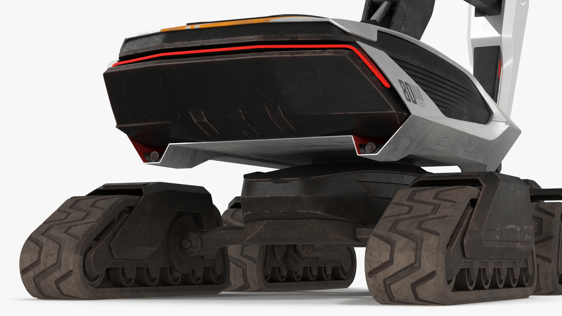Excavator Futuristic Concept Old 3D