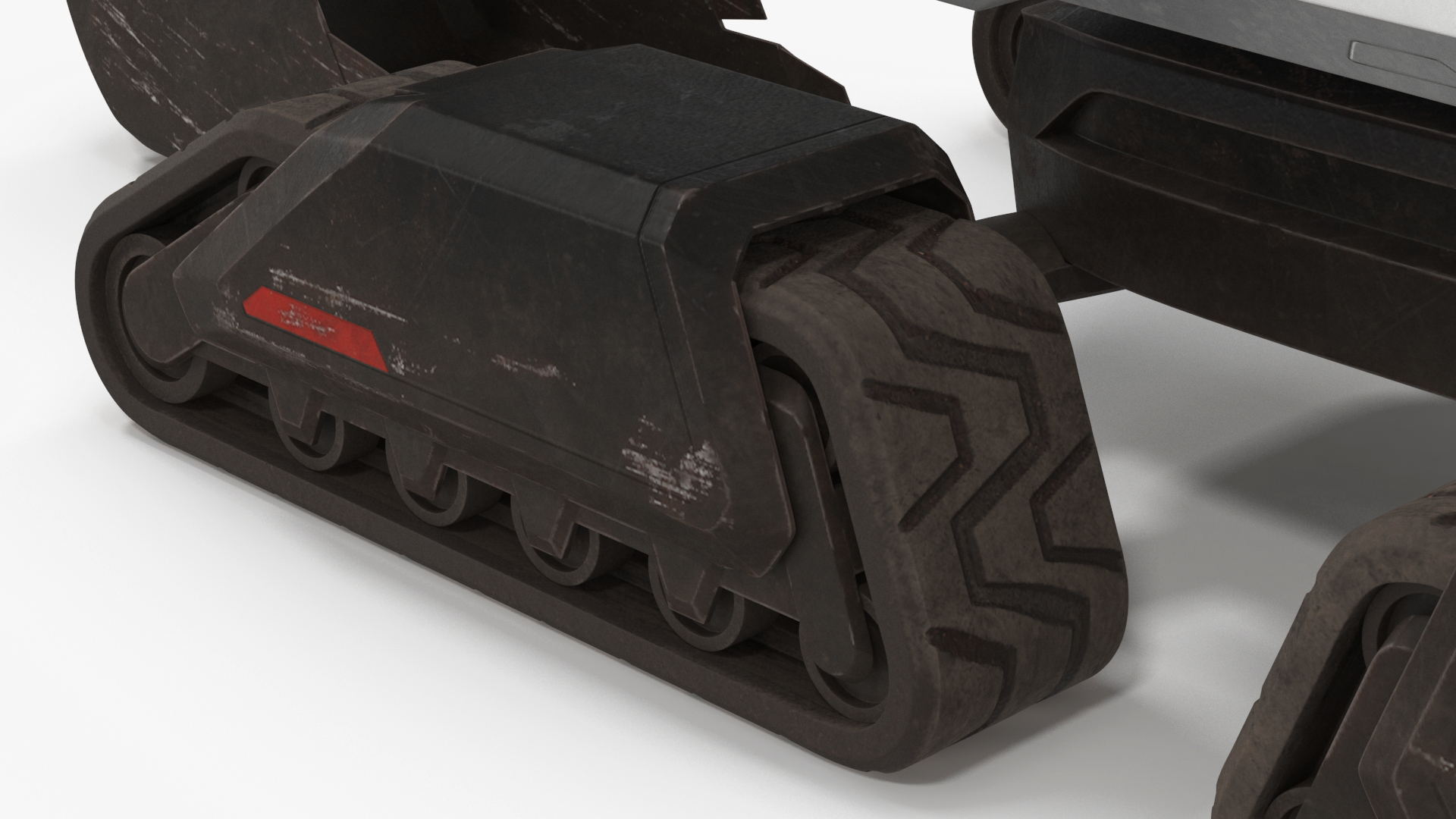 Excavator Futuristic Concept Old 3D