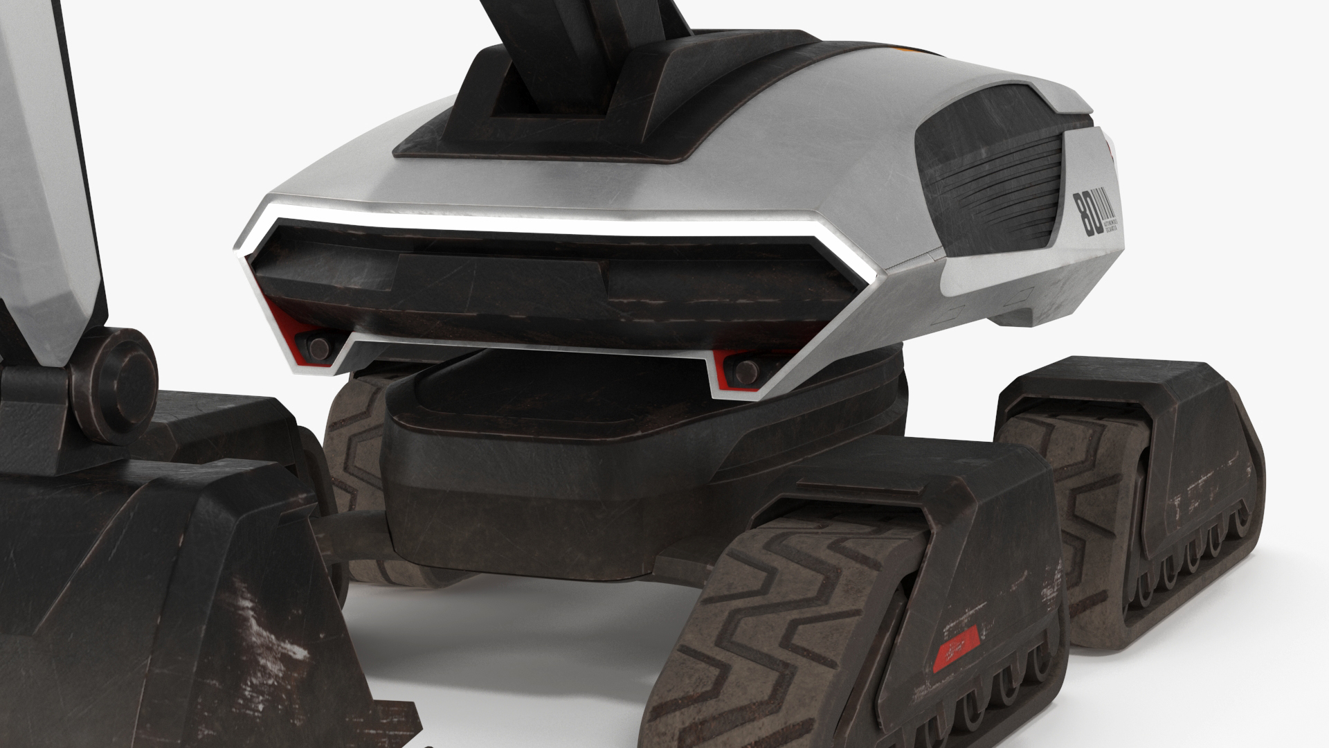 Excavator Futuristic Concept Old 3D