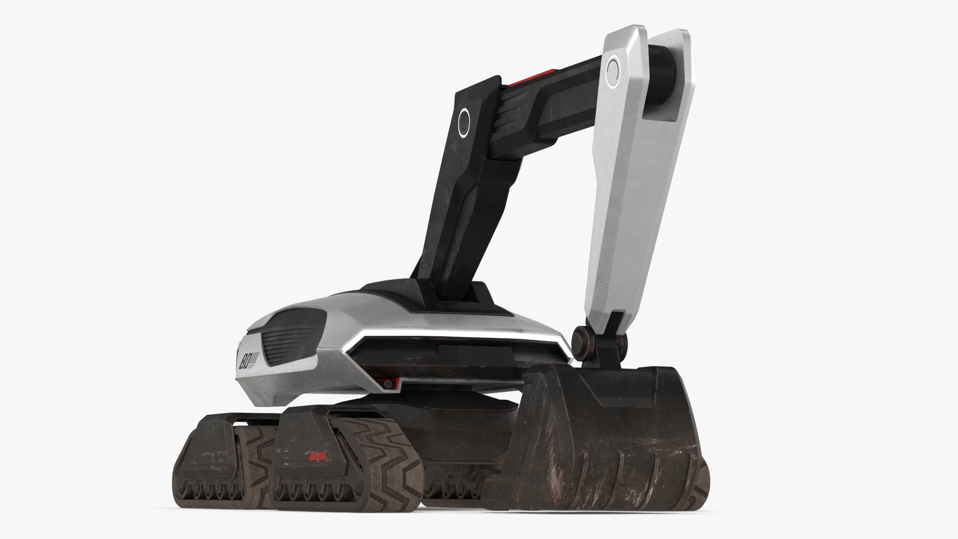 Excavator Futuristic Concept Old 3D
