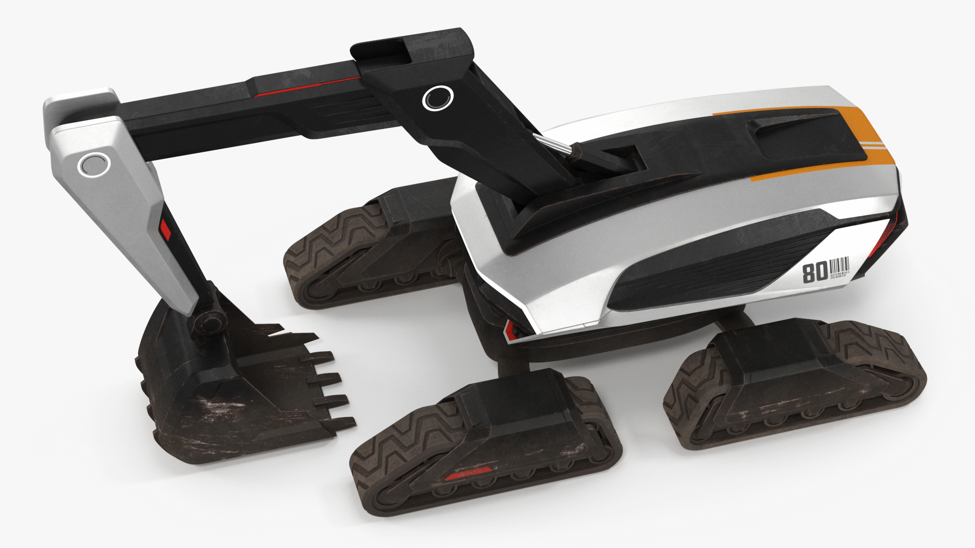 Excavator Futuristic Concept Old 3D