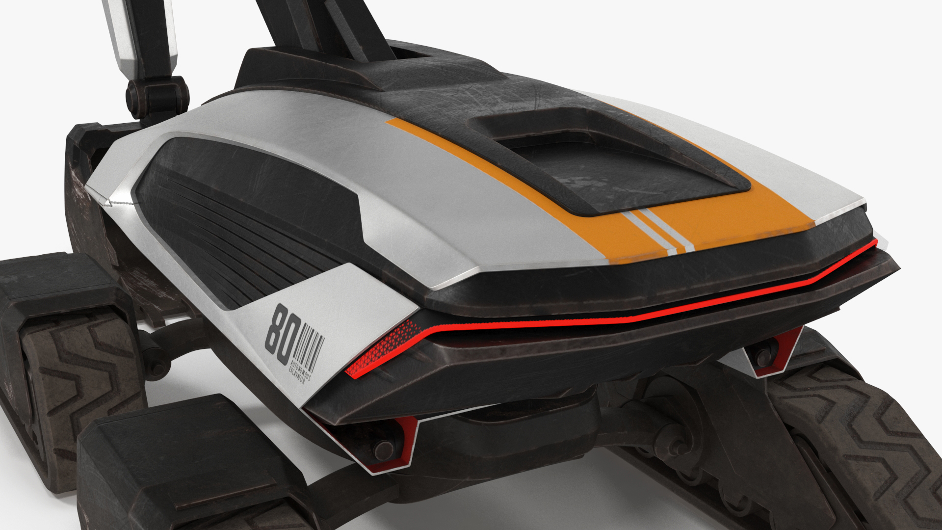 Excavator Futuristic Concept Old 3D