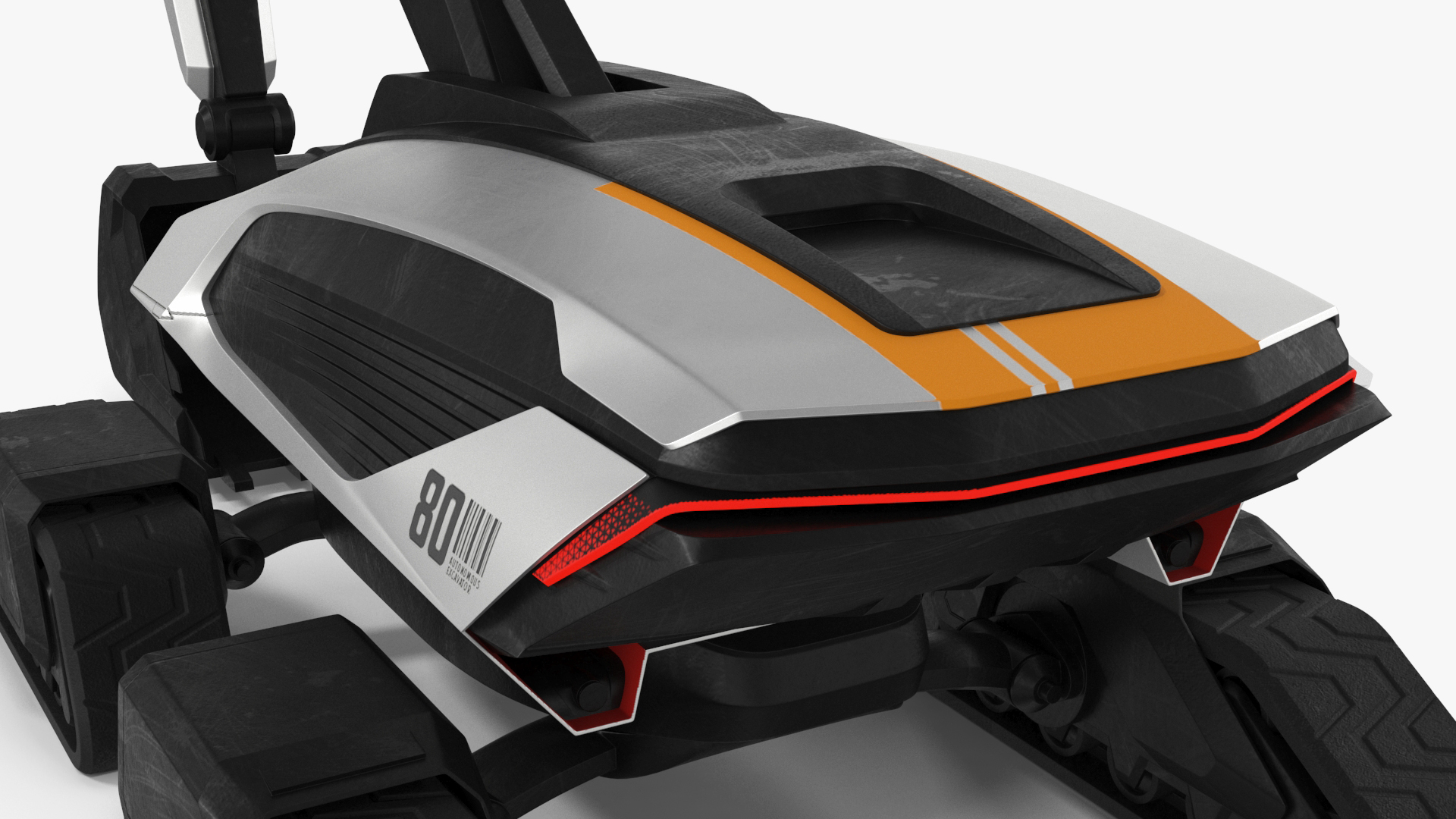 3D SciFi Excavator New Rigged