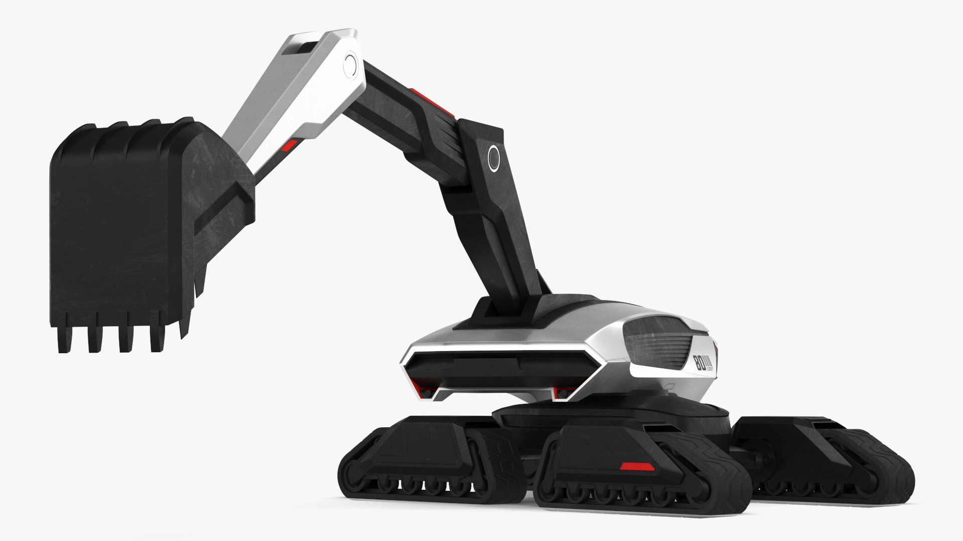 3D SciFi Excavator New Rigged
