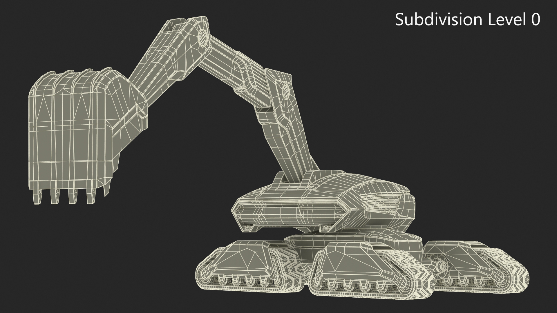 3D SciFi Excavator New Rigged