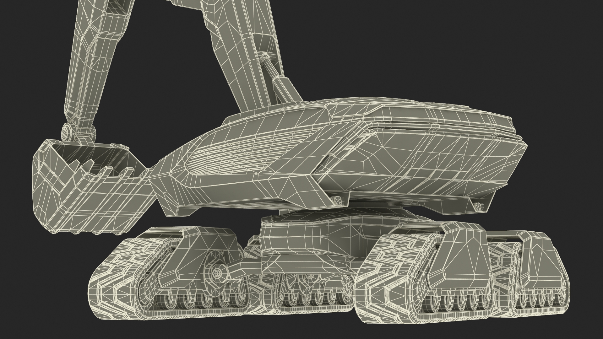 3D SciFi Excavator New Rigged