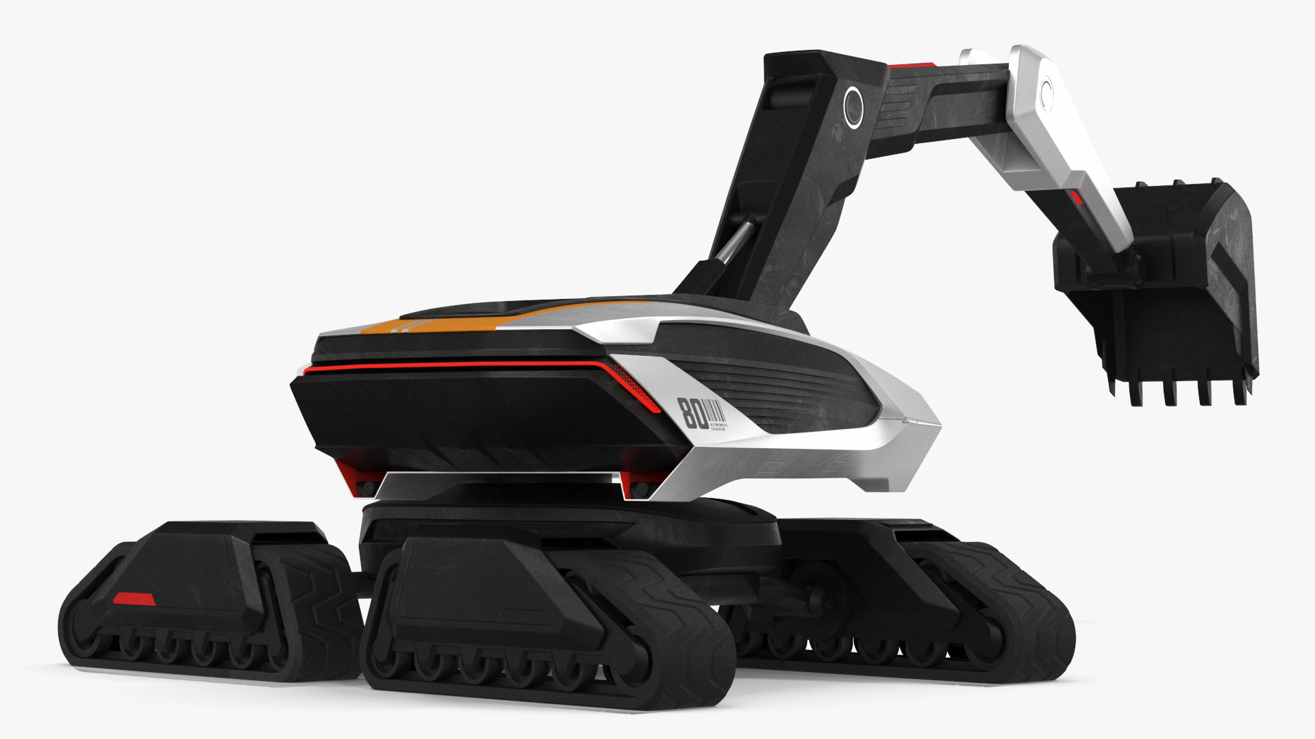3D SciFi Excavator New Rigged