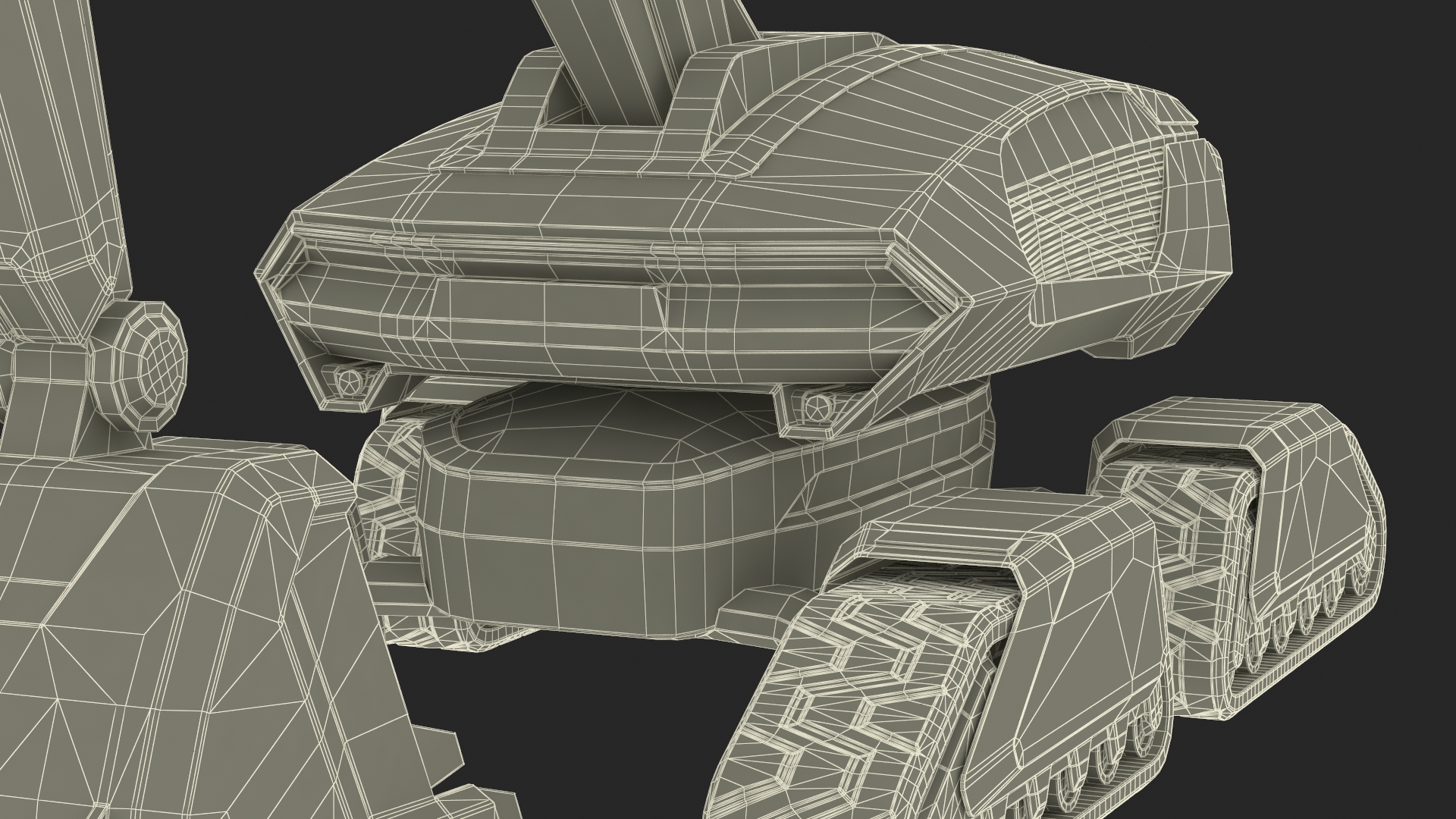 3D SciFi Excavator New Rigged