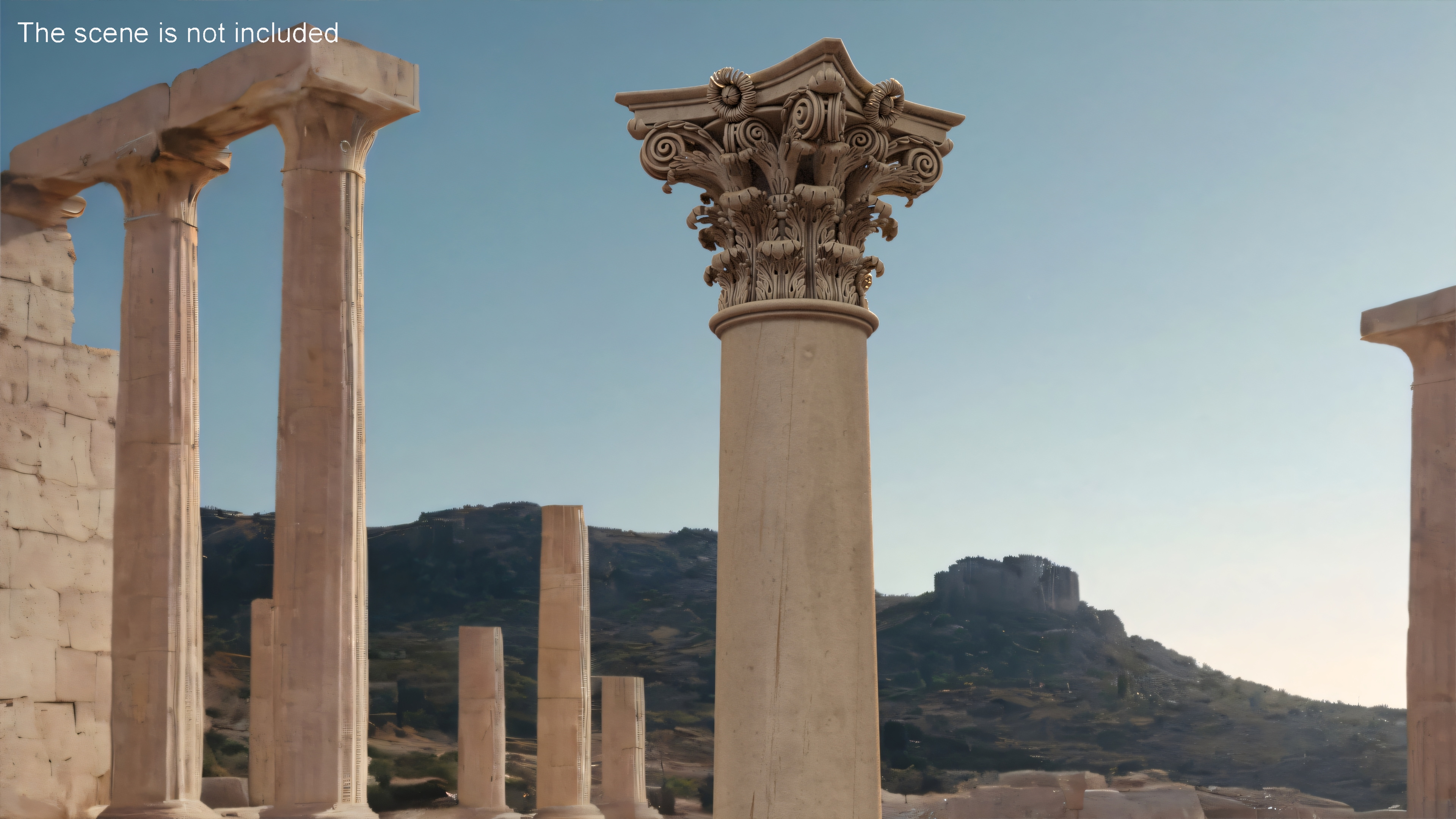 3D Old Capitol Column model
