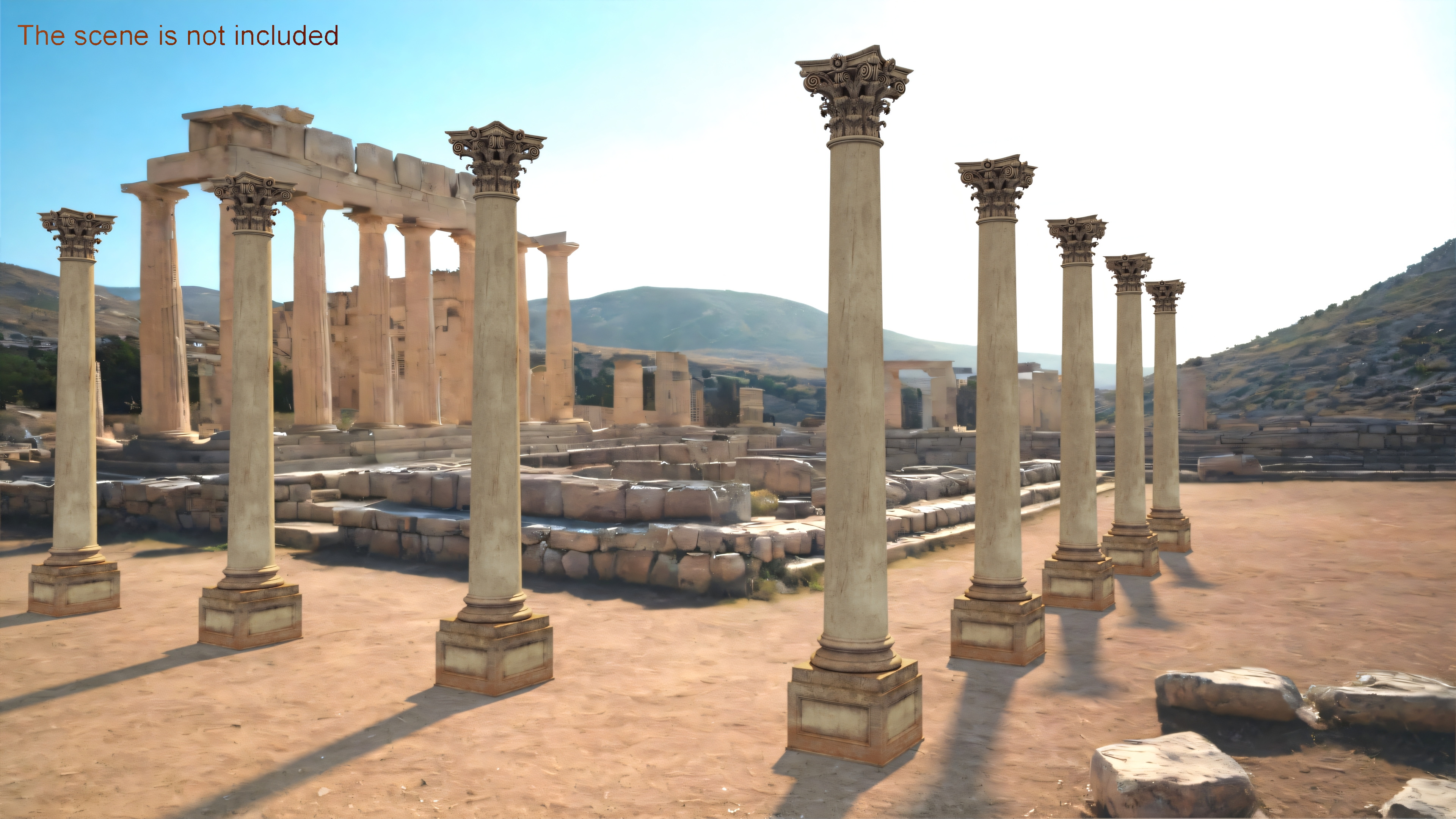 3D Old Capitol Column model