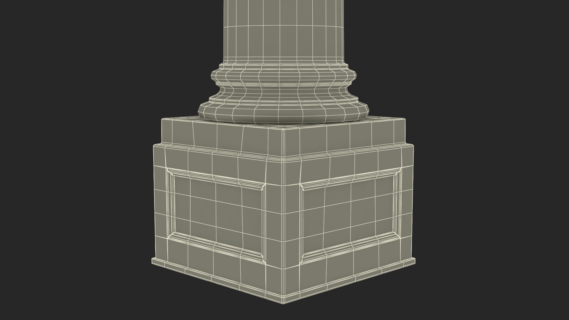 3D Old Capitol Column model