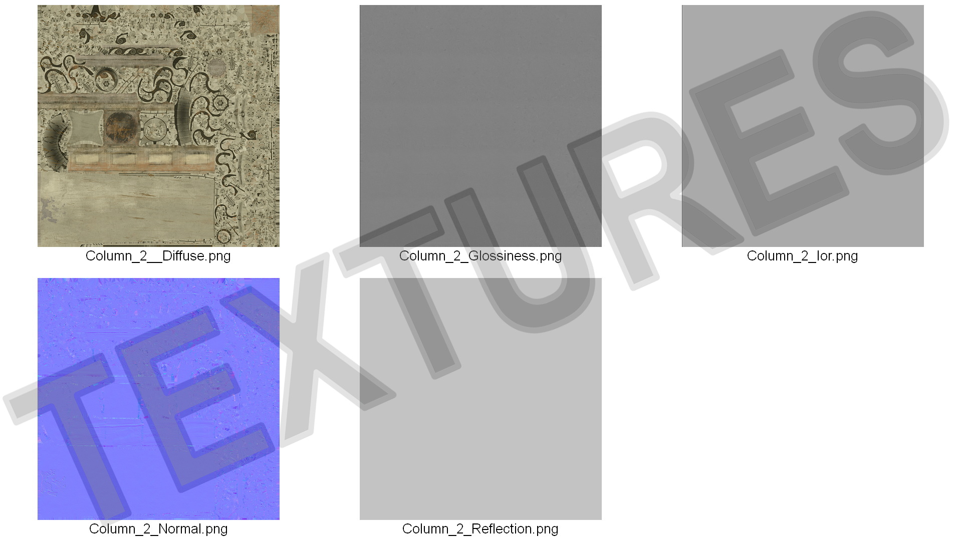 3D Old Capitol Column model