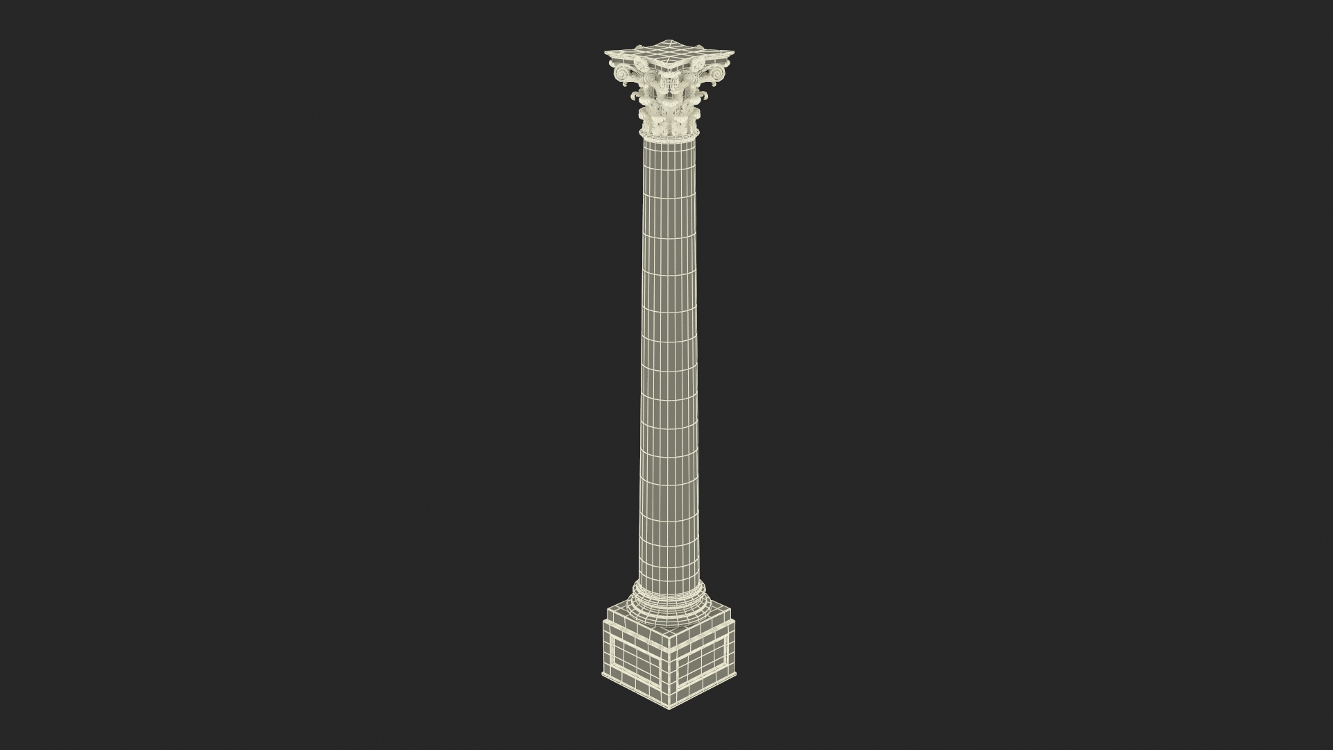 3D Old Capitol Column model