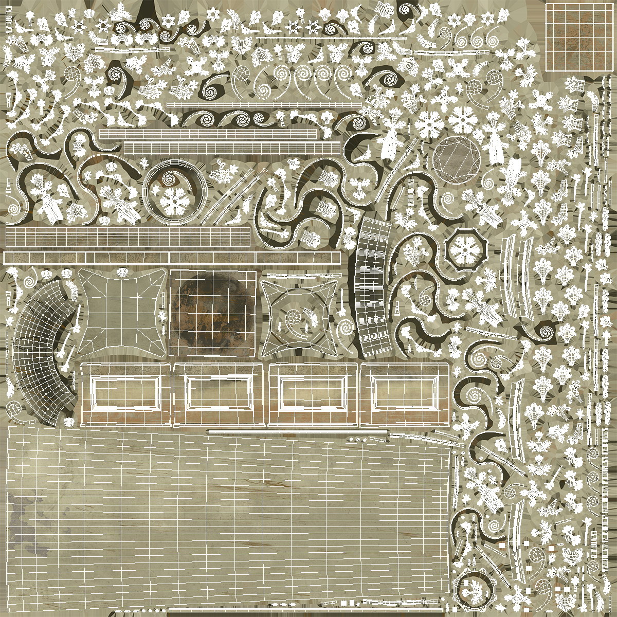 3D Old Capitol Column model