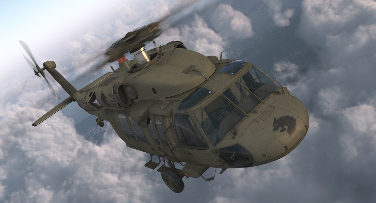 3D Sikorsky UH 60 Black Hawk US Military Utility Helicopter