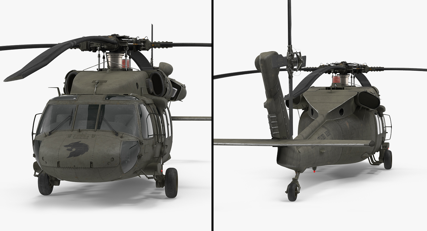 3D Sikorsky UH 60 Black Hawk US Military Utility Helicopter