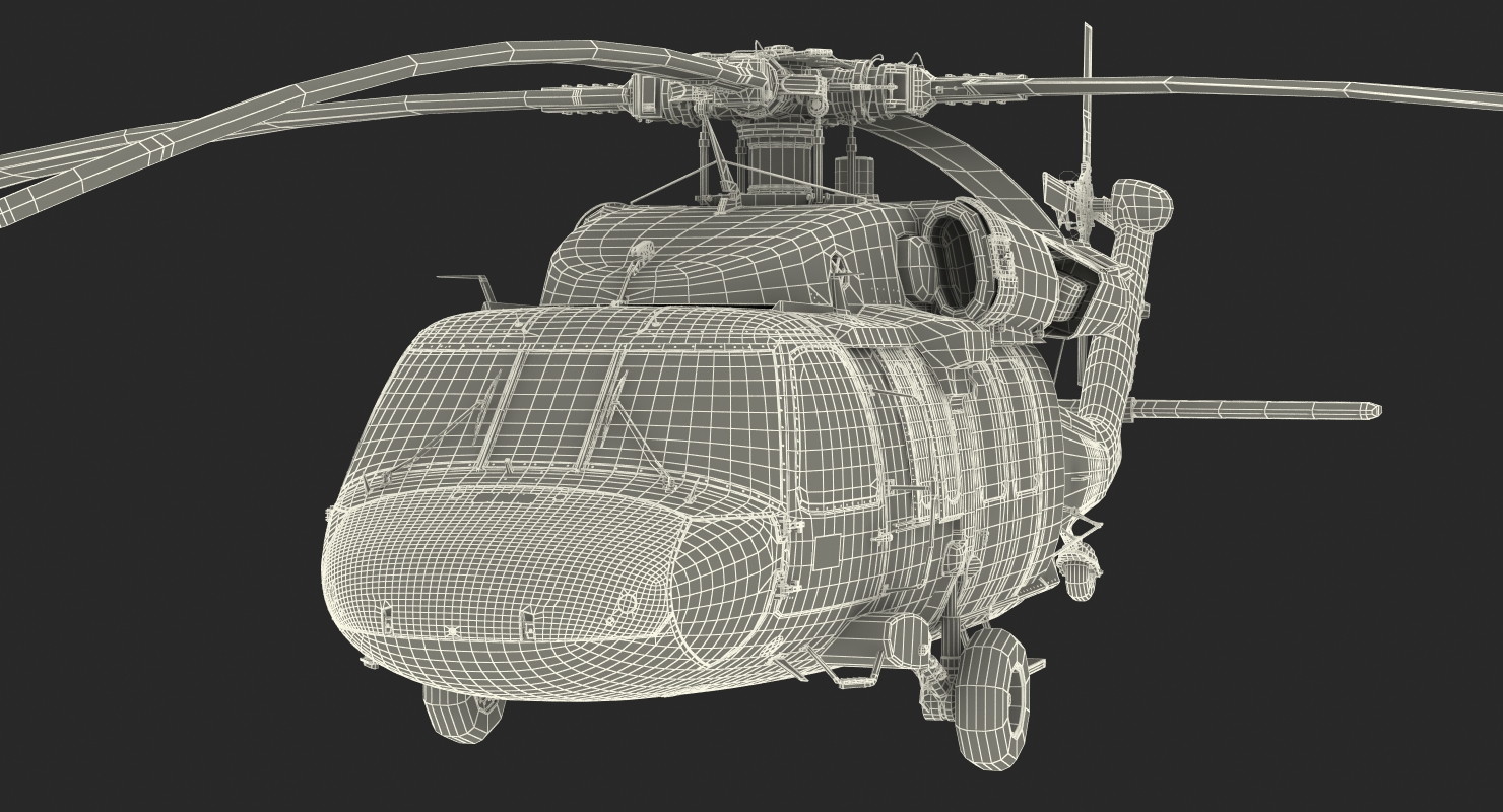 3D Sikorsky UH 60 Black Hawk US Military Utility Helicopter
