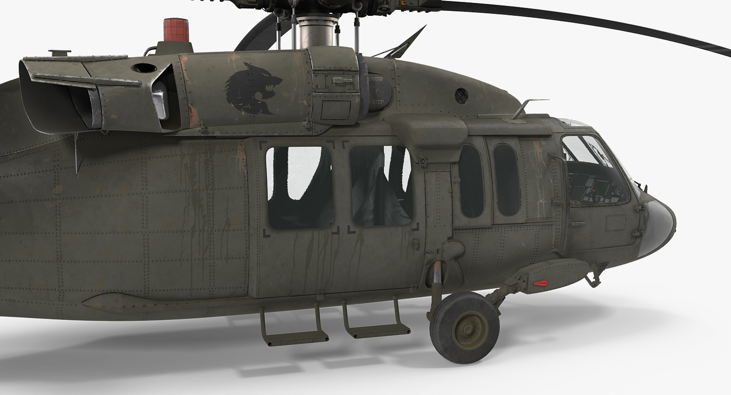 3D Sikorsky UH 60 Black Hawk US Military Utility Helicopter