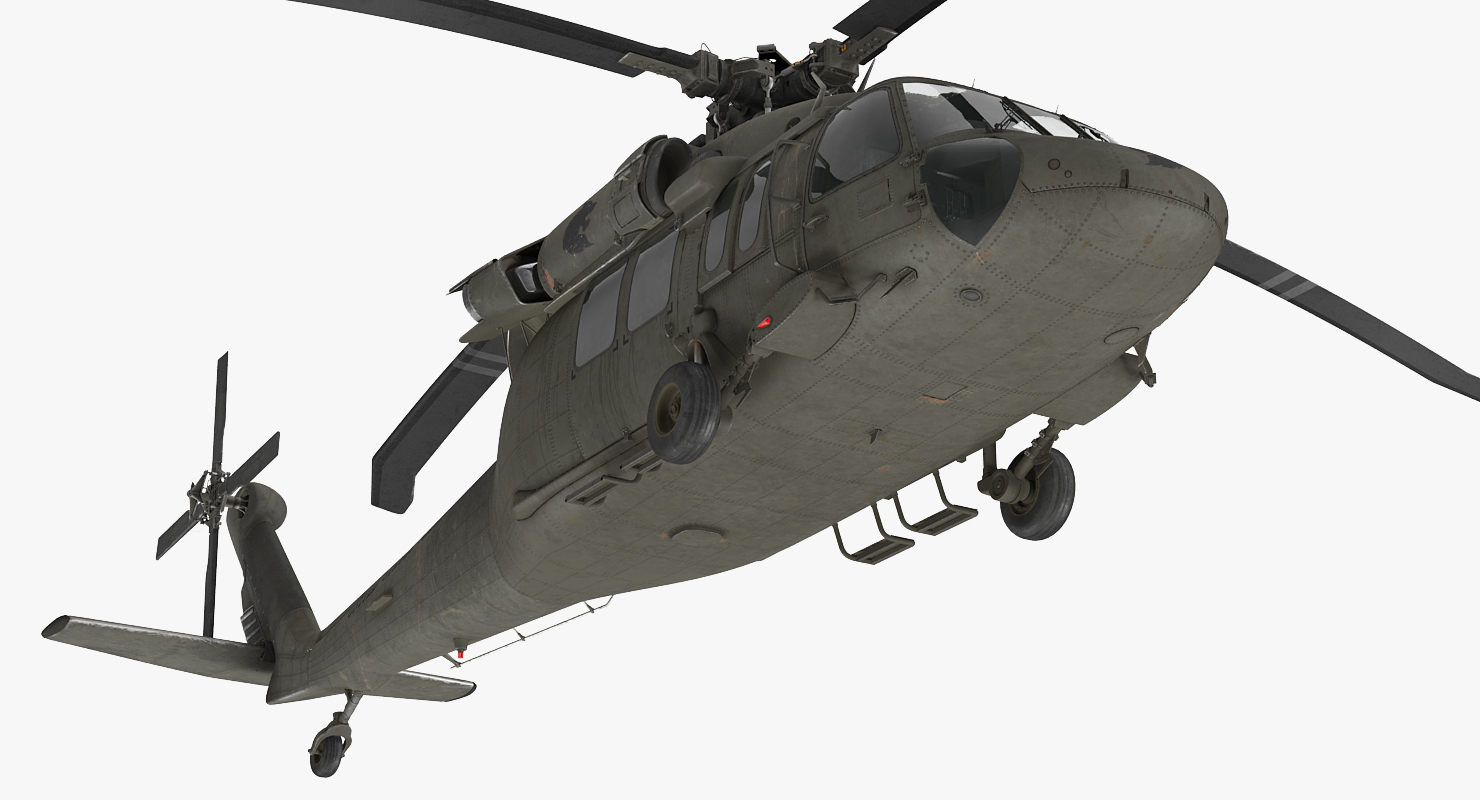 3D Sikorsky UH 60 Black Hawk US Military Utility Helicopter