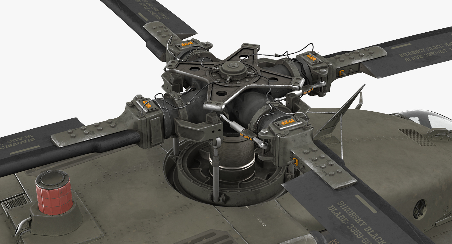 3D Sikorsky UH 60 Black Hawk US Military Utility Helicopter