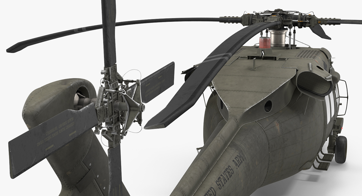 3D Sikorsky UH 60 Black Hawk US Military Utility Helicopter