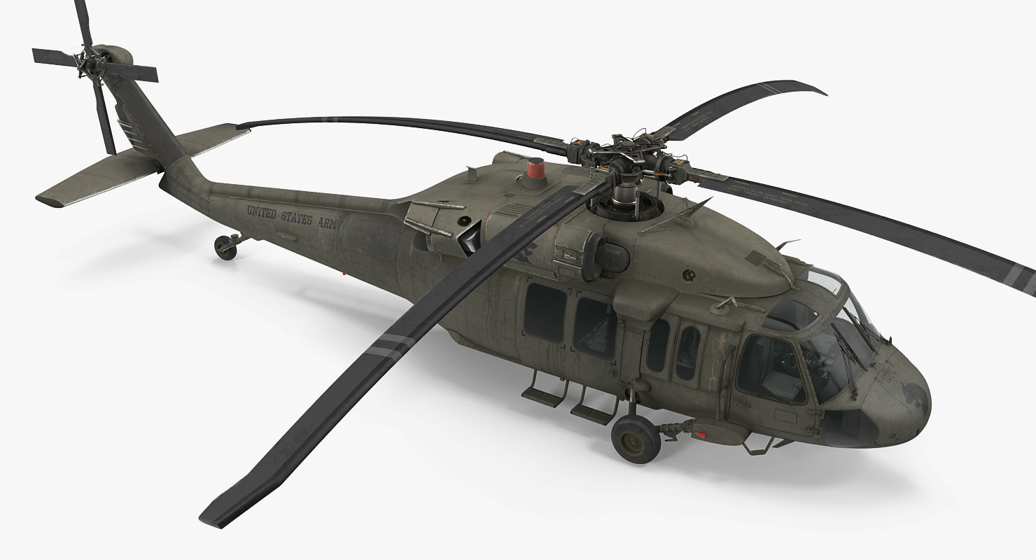 3D Sikorsky UH 60 Black Hawk US Military Utility Helicopter