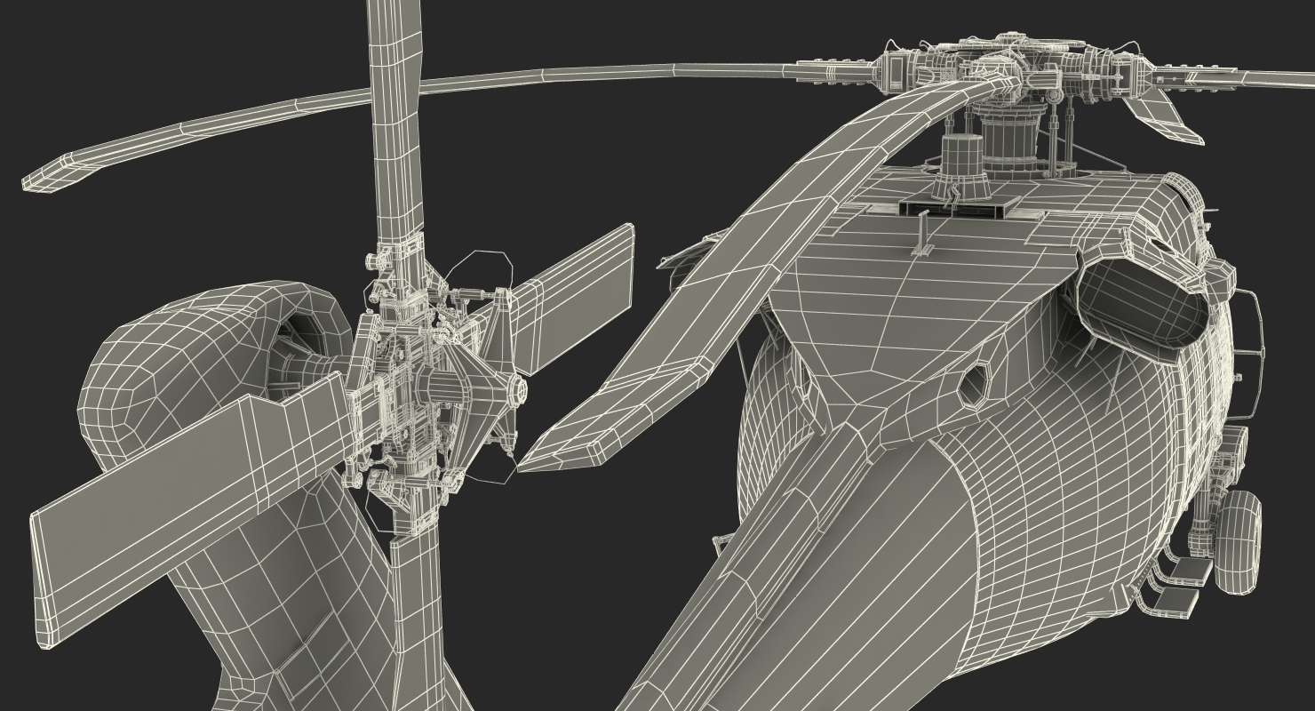 3D Sikorsky UH 60 Black Hawk US Military Utility Helicopter