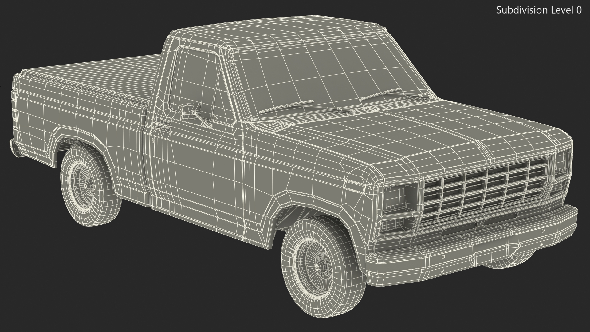 3D model Compact Pickup Truck