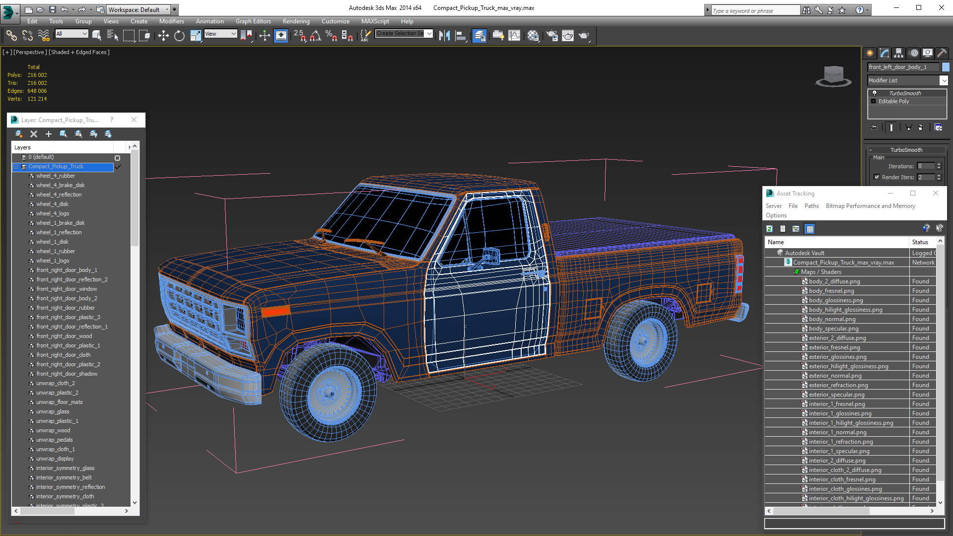 3D model Compact Pickup Truck
