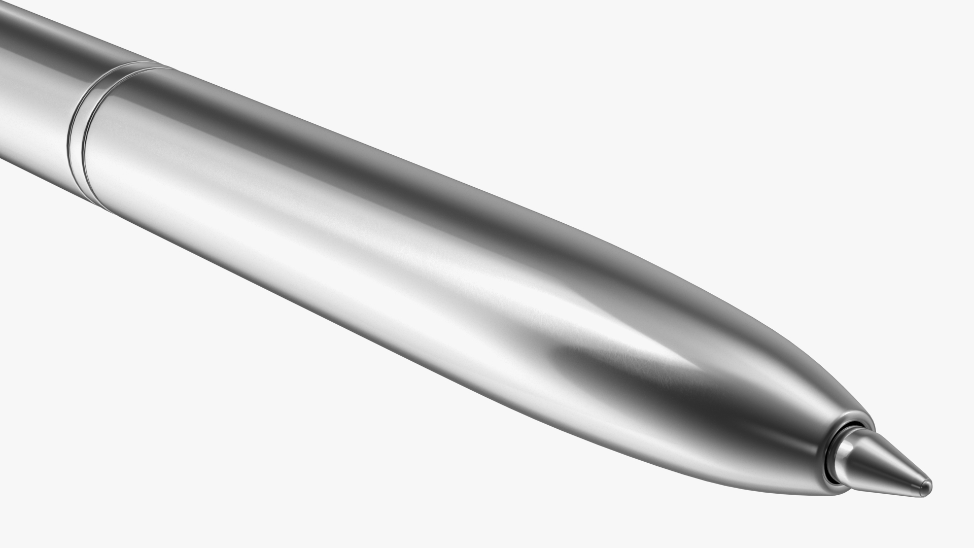 3D Crown Ballpoint Pen Silver