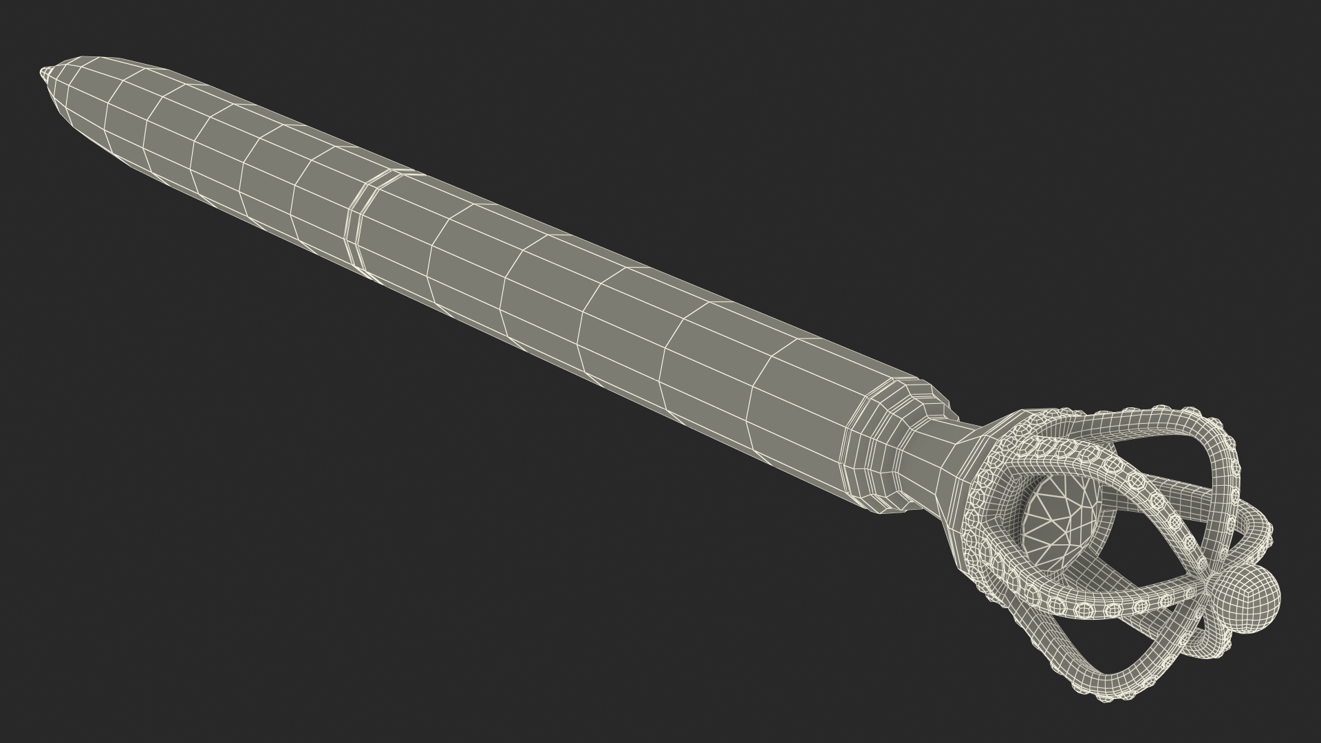 3D Crown Ballpoint Pen Silver