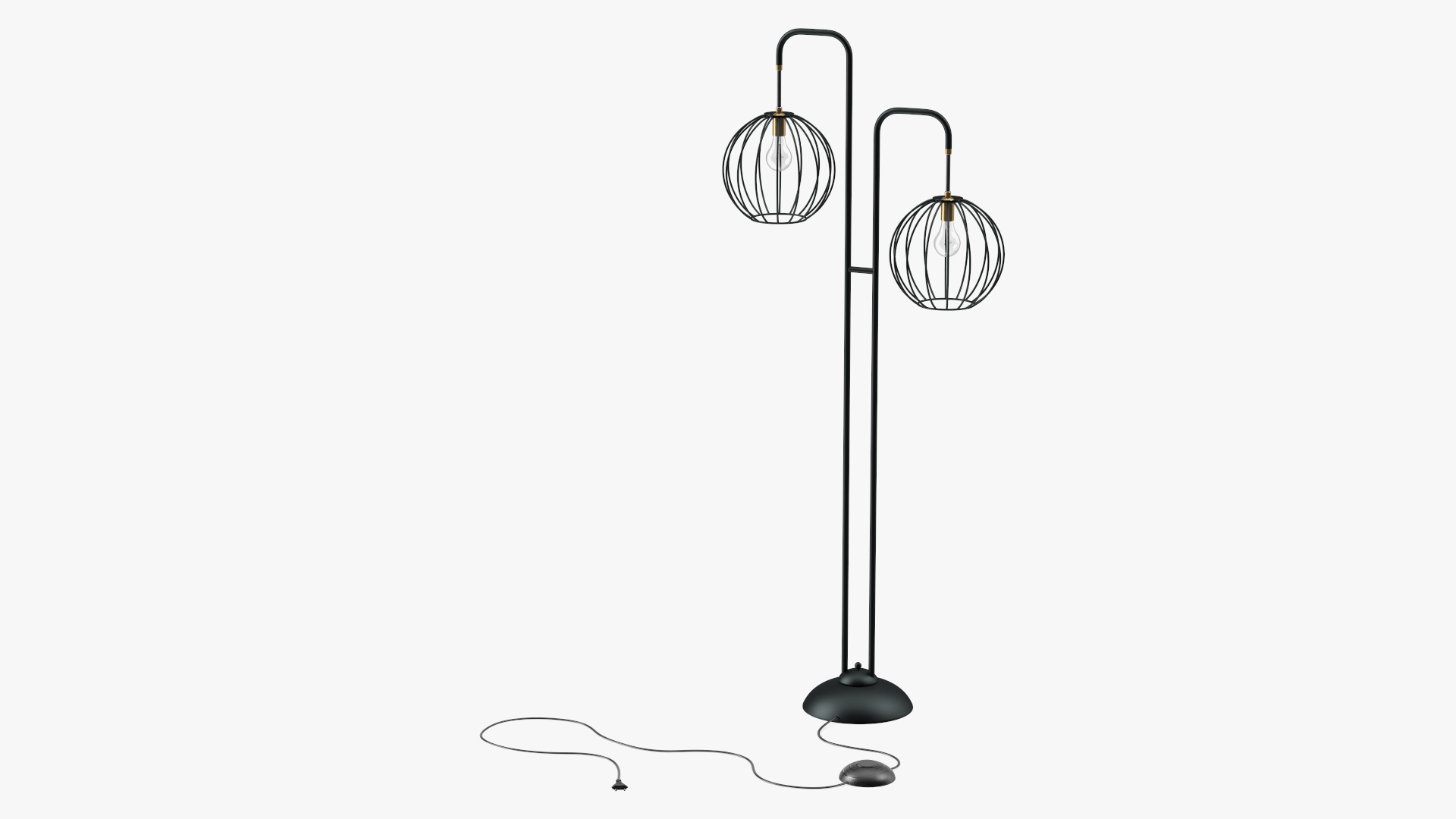 3D Floor Lamp Black