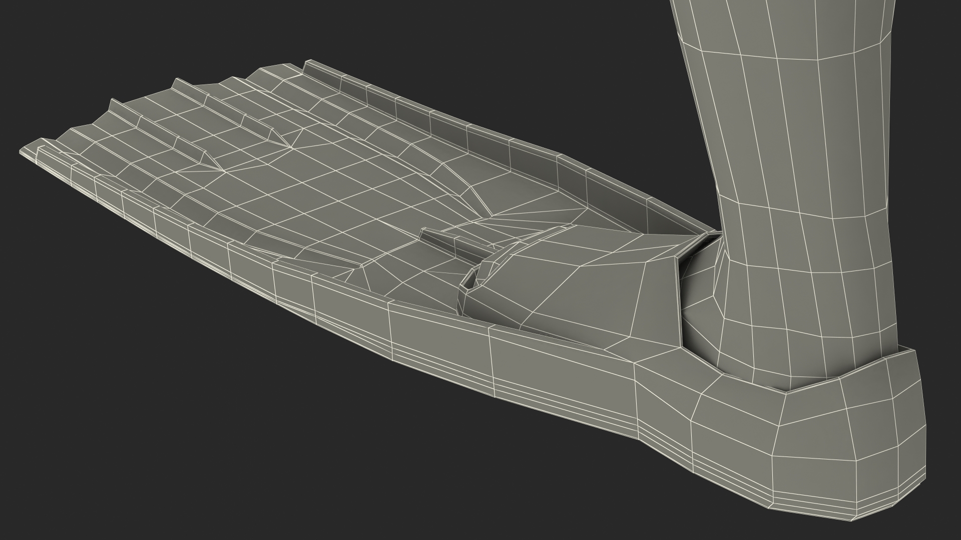 Combat Swimmer with Underwater Rifle APS Rigged 3D