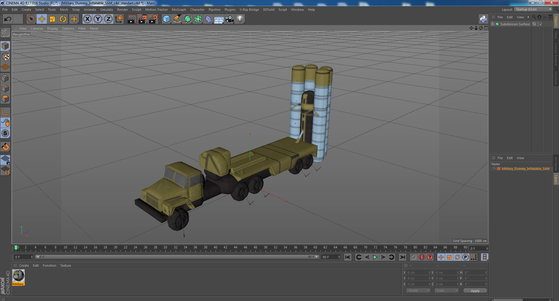 Military Dummy Inflatable SAM 3D model